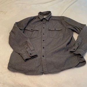 Goodfellow & Co Gray Cotton Button Down Shirt Medium Weight Size L